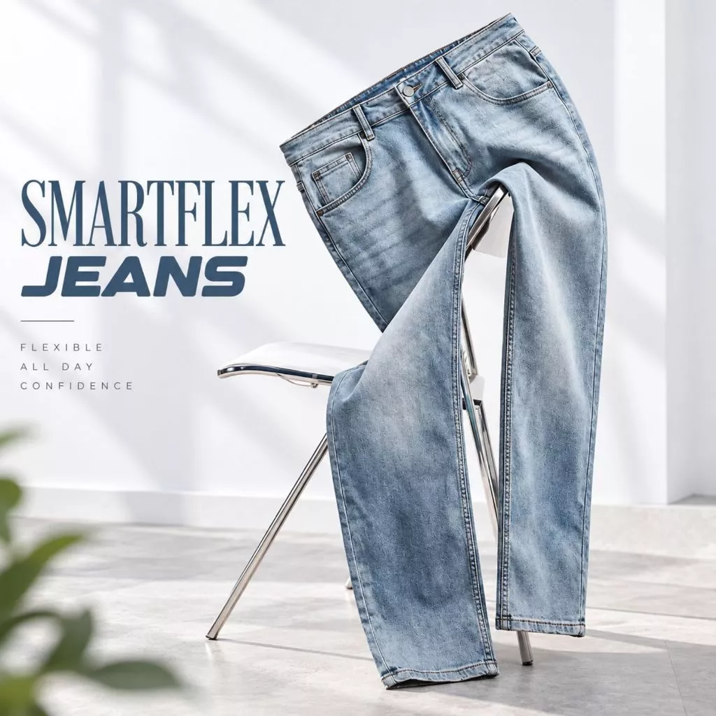 Quần Jeans nam SMARTFLEX JEANS TORANO Co Giãn Tốt, Không Bai Xù, Bền Màu, Phom Trẻ Trung GABJ912