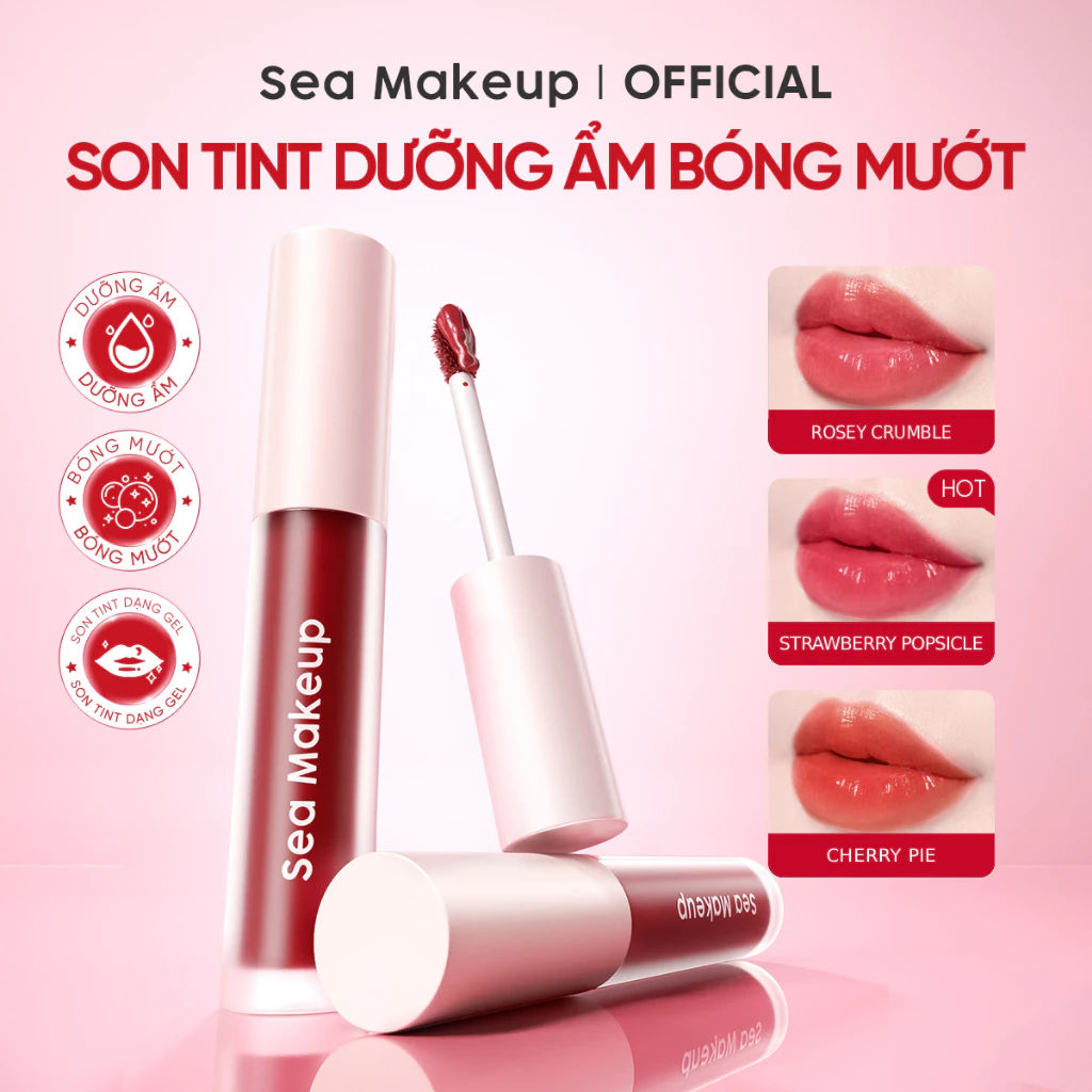 Son tint Sea Makeup son bóng dưỡng ẩm sáng da tự nhiên 3.2g [1]