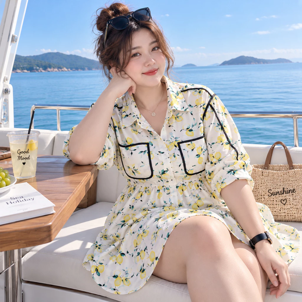 Đầm Hoa Babydoll Ulzzang Nữ 50-100KG | Áo Giấu Quần Form Rộng Nhiều Mẫu Phong Cách Hàn Quốc