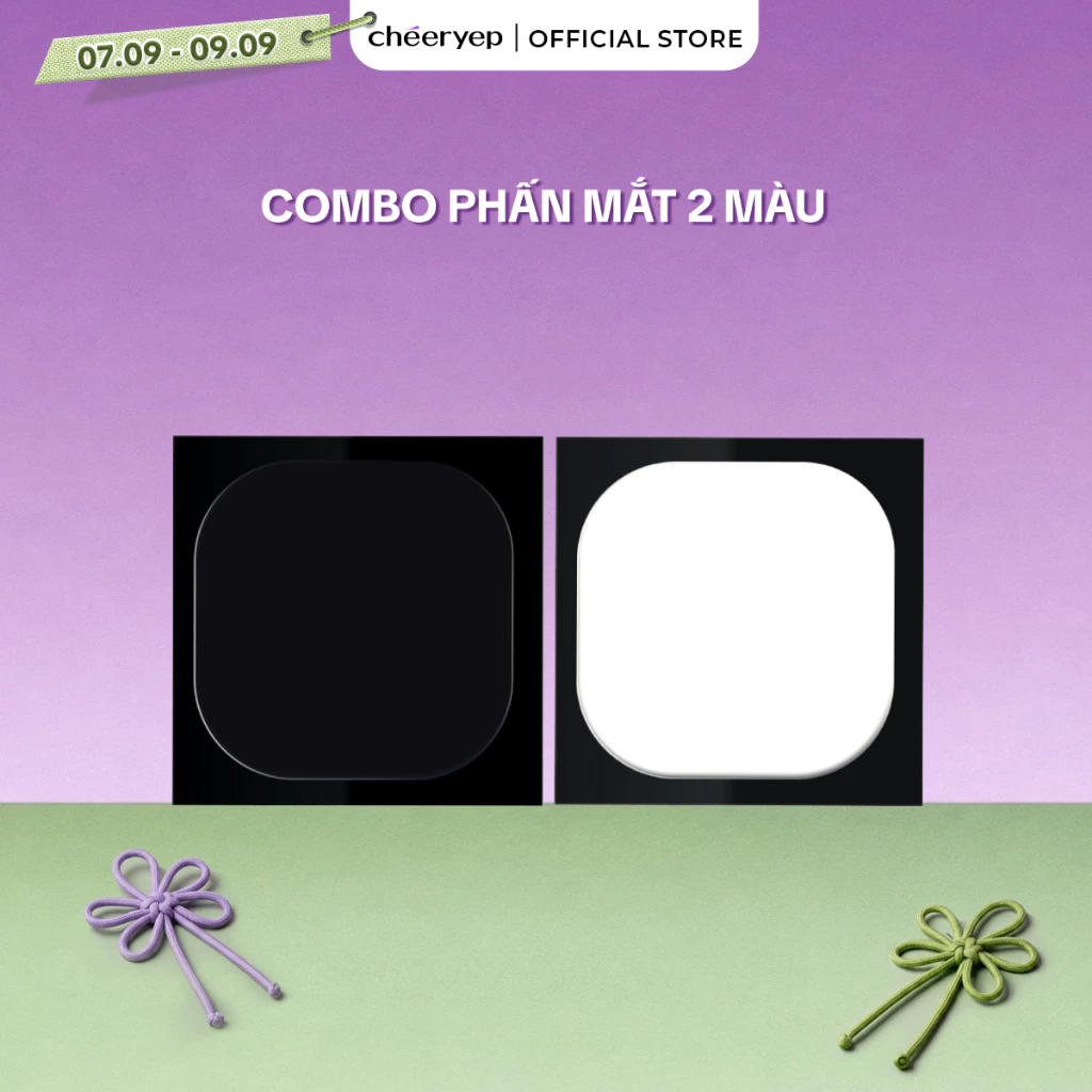 [cheeryep] Combo 2 Phấn Mắt CHEERYEP Nhũ Lì Đa Năng Kẻ Mắt Và Highlight Lên Màu Chuẩn Sắc Nét 0.8g-1.5gx2