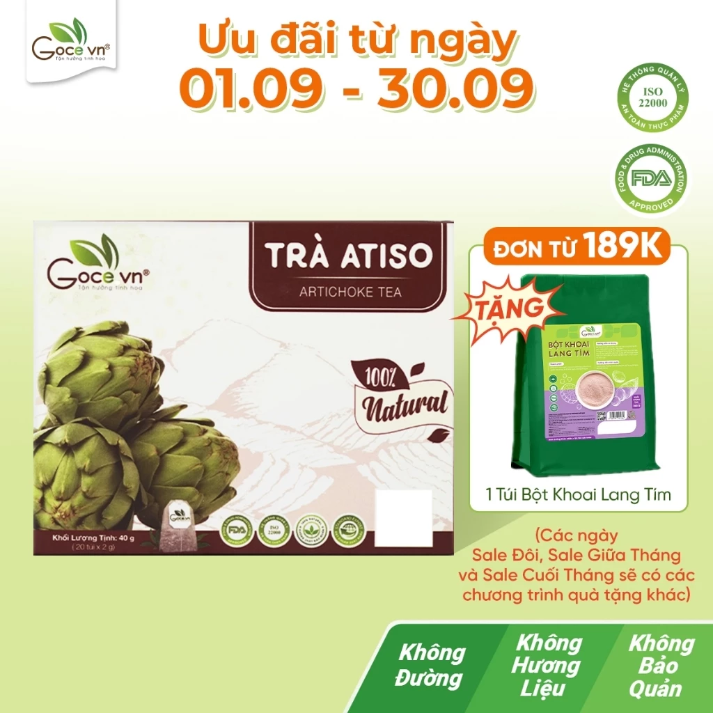 Trà atiso túi lọc Goce - Mát gan, giải nhiệt