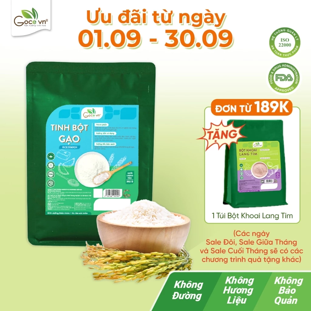 Tinh bột gạo Goce - 350g - Chất lượng cao