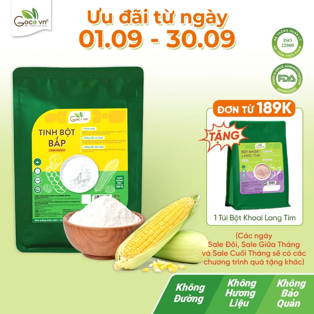 Tinh bột bắp (Tinh bột ngô) Goce - 350g