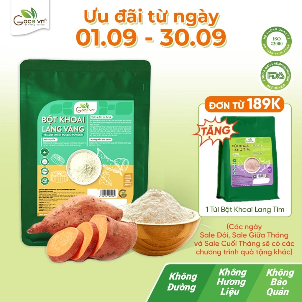 Bột khoai lang vàng Goce - 350g