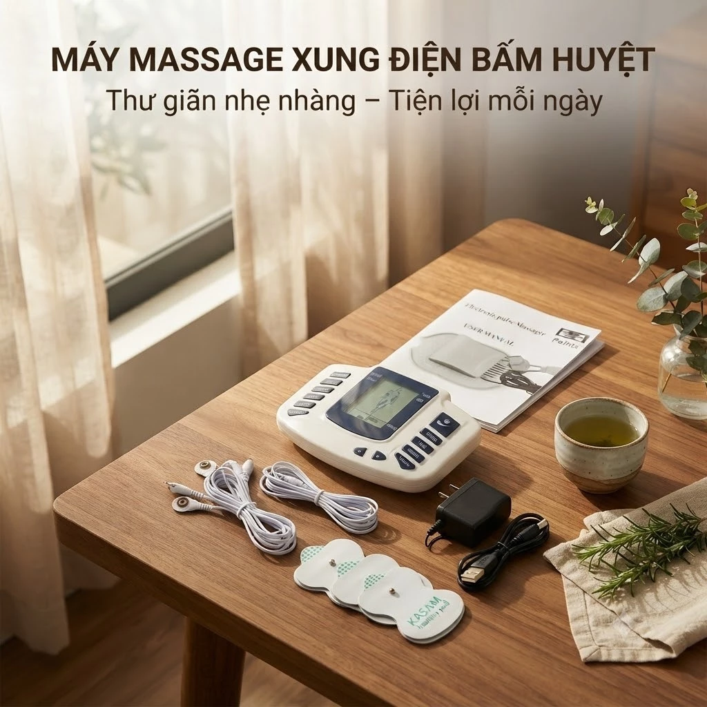 MÁY MASSAGE Z310 Z311 XUNG ĐIỆN BẤM HUYỆT – THIẾT BỊ CHĂM SÓC CƠ THỂ NHỎ GỌN CHO MỌI GIA ĐÌNH