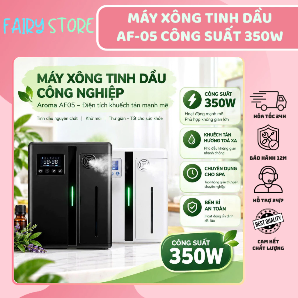 Máy Xông Tinh Dầu AF-05 Tích Hợp Bluetooth - Tạo Hương Thư Giãn Phun Sương - Ứng Dụng Mọi Không Gian