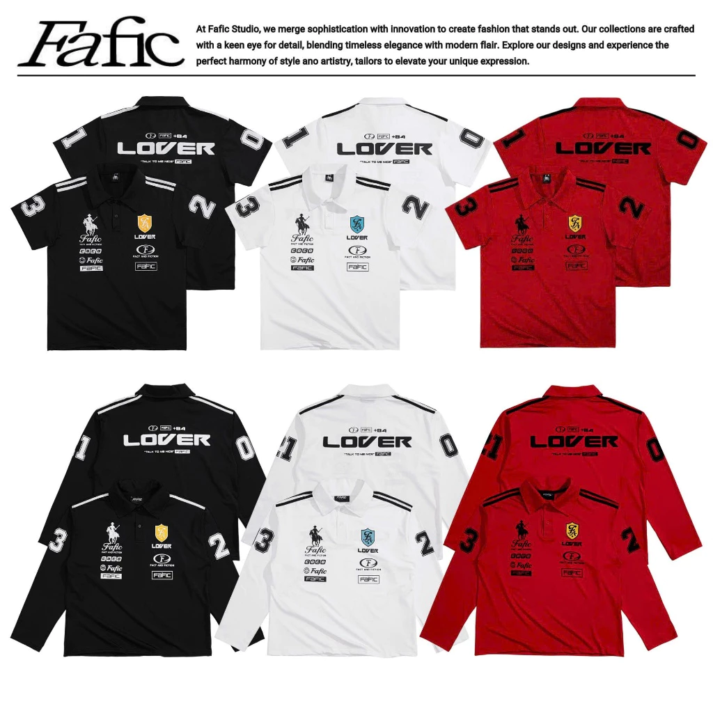 Áo polo Ngắn Tay FAFIC CREST POLO cổ bẻ nam nữ Chất Vải thun lạnh 2 Da Mềm Mịn Thoáng Mát UNISEX