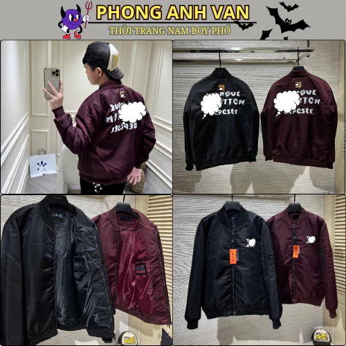 Áo Khoác Gío Nam Lw Thêu Chư Lưng Cực Nét - Áo Khoác Bomber Nam Nữ Cao Cấp Siêu Đẹp