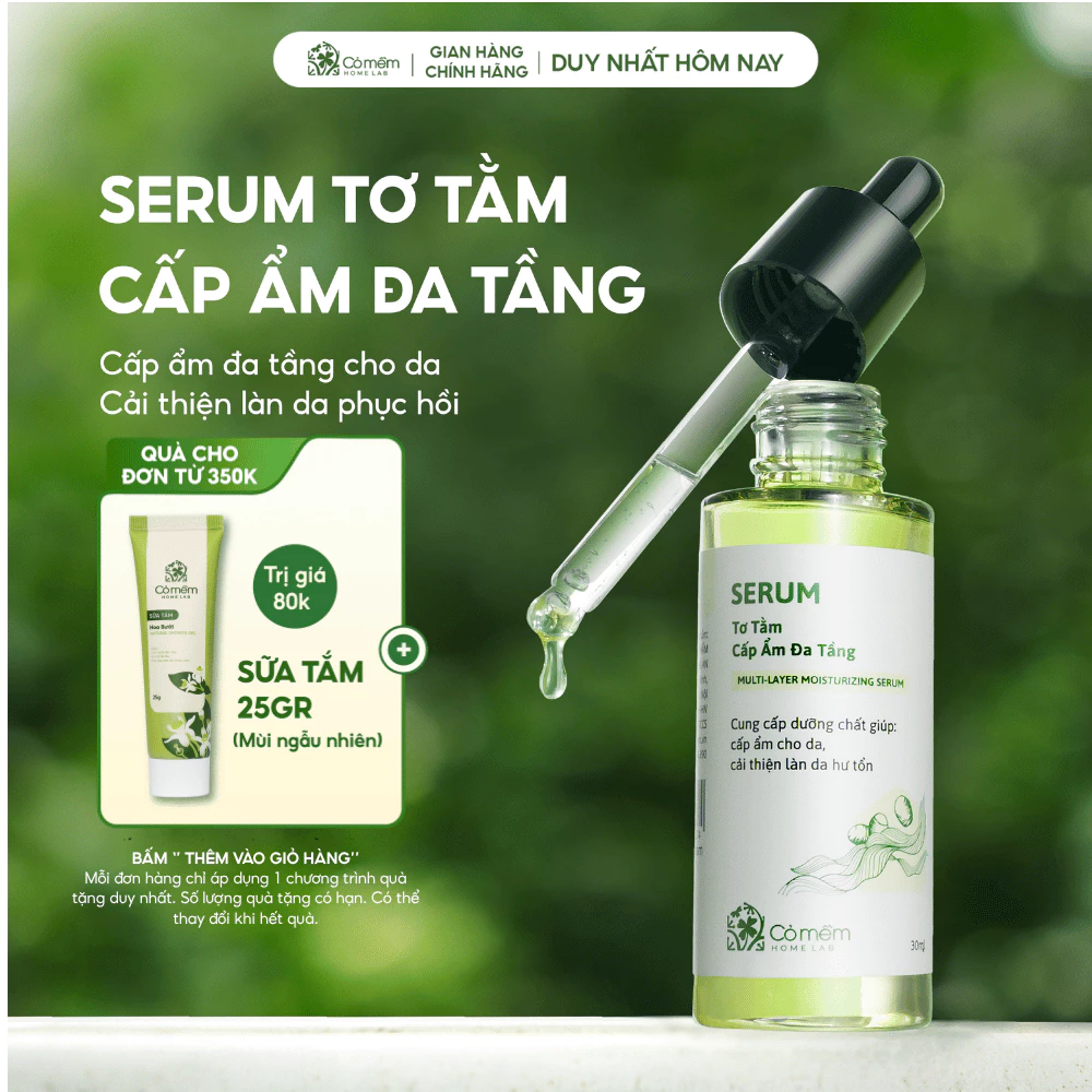 [CẢI TIẾN MỚI] Serum HA B5 Cấp Ẩm Đa Tầng Tơ Tằm Dưỡng Ẩm Phục Hồi Da Cỏ Mềm 30ml