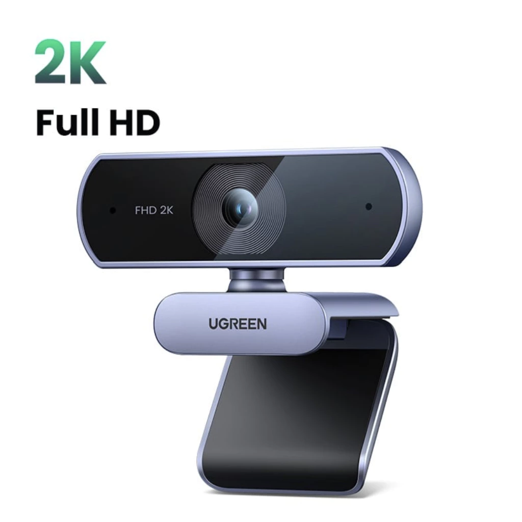 Ugreen Webcam 25442 | FHD 2K Ultra HD | Dual Mic | Kết nối USB-A | Bảo hành 18 tháng 1 đổi 1 | 25442