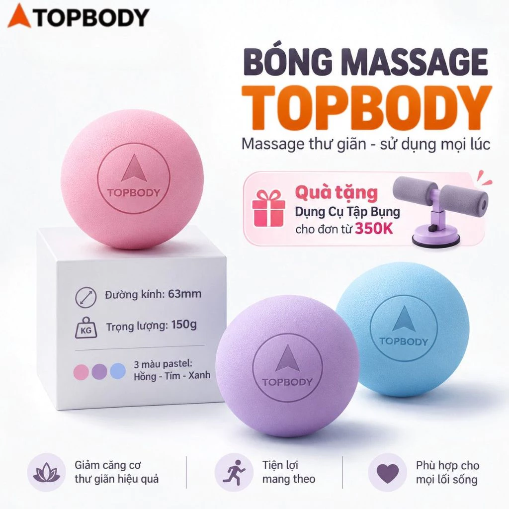 Bóng Massage giãn cơ trị liệu KSONE chất lượng cao TOPBODY - BONMS04