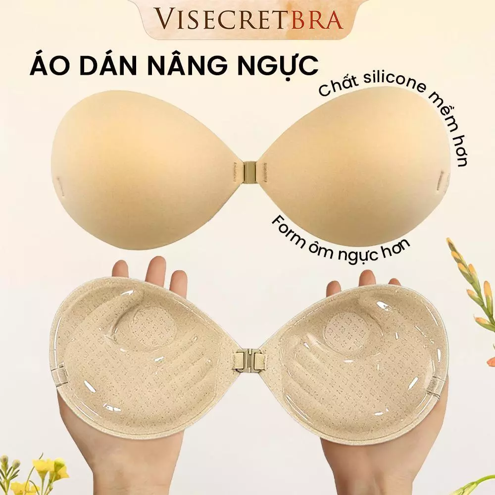 250450  -- Áo Dán Bàn Tay Cài Trước 3cm Nâng Độn Vòng 1 Lỗ Thoáng Khí Keo An Toàn Cho Da Dây Trong