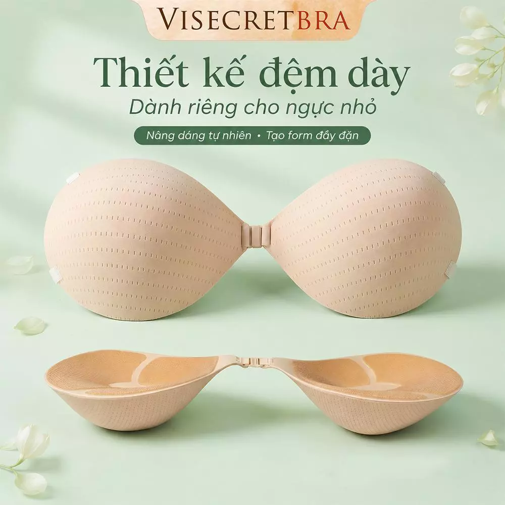 Áo Dán Cài Trước Tạo Khe Áo Bra Dày Dán 4.5CM Chất Vải Có Thoáng Khí Kèm Dây Trong Chống Tụt Mặc Bikini -- A-VN260356