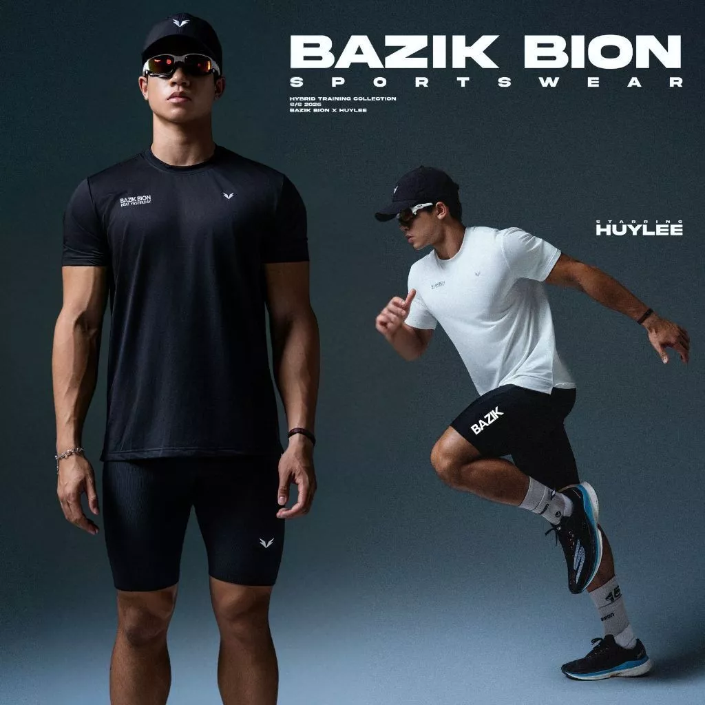 [HUYLEE] Quần Bó Cơ Chạy Bộ Nam Bazik Bion Hybrid Compression Tights Co Giãn 4 chiều - Q18