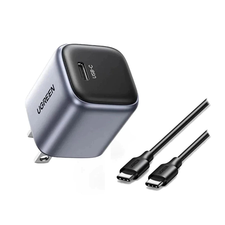 Củ sạc nhanh 25W Ugreen X517 | Công nghệ GaN | Hỗ trợ cổng USB-C và USB-A | Bảo hành 18 tháng 1 đổi 1 | 75957