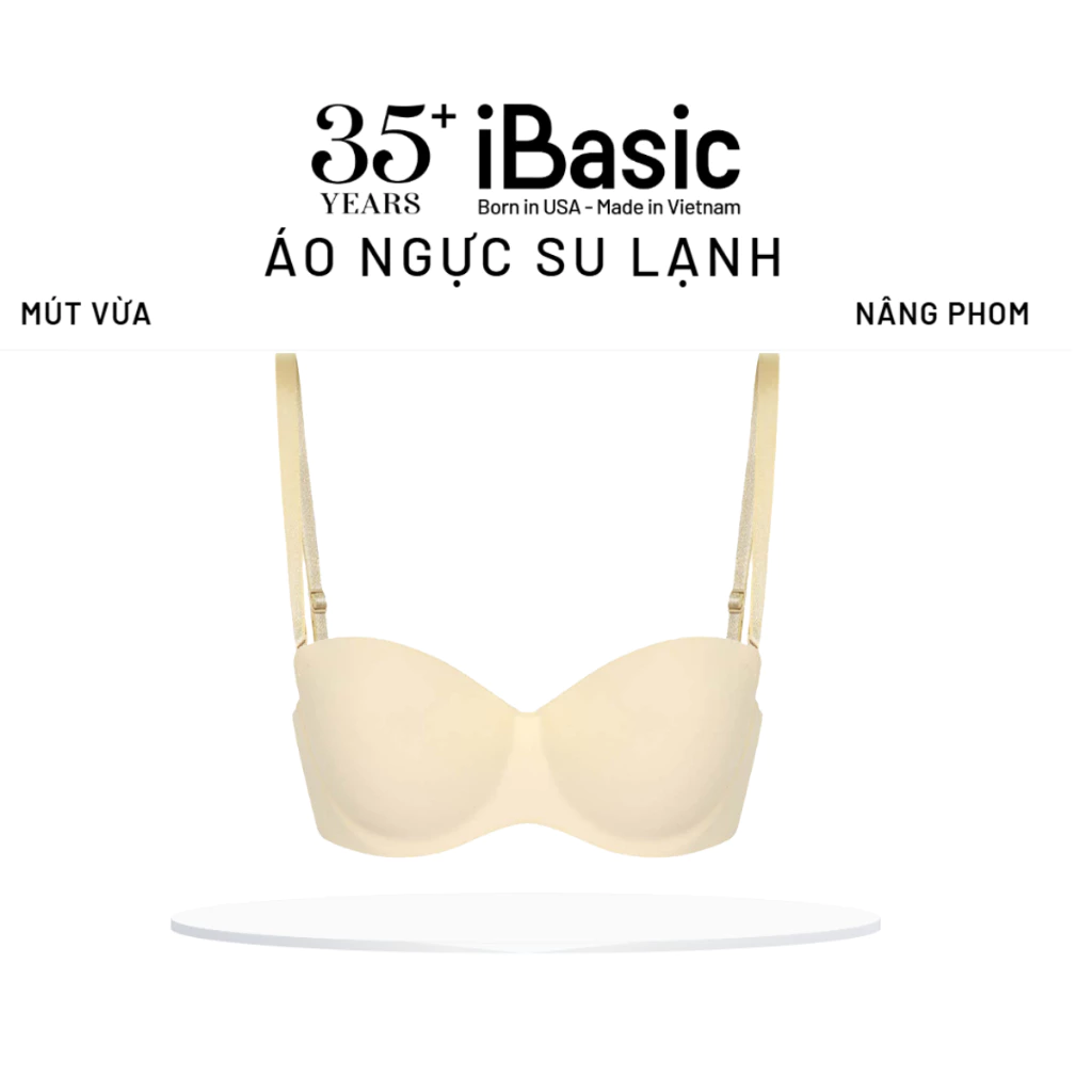 Áo ngực su mút vừa iBasic cup ngang có gọng không đường may thoáng khí BRAW098