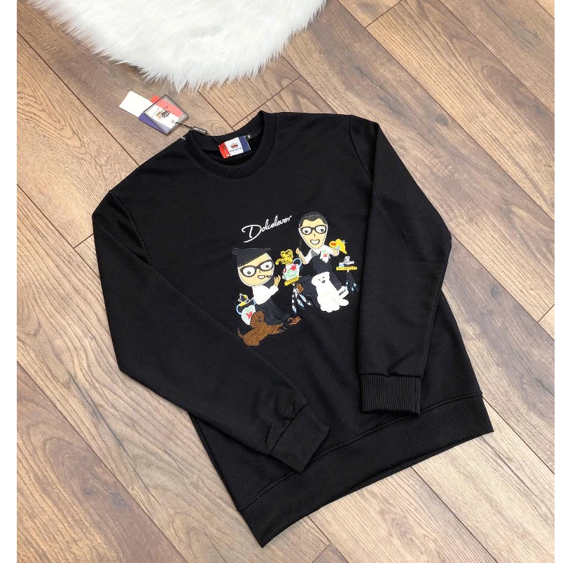 Áo Nỉ Thu Đông Sweater Đôn Chề Gia Đình Cún In Hình Cực Nét Chất Nỉ Bông Dày Dặn Cho Ae Boy Phố Cực Hottrend 2026