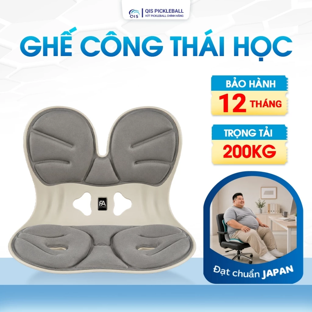 Ghế Tựa Lưng Công Thái Học Đặc Biệt FA - Đệm Êm Ái, Hỗ Trợ Cột Sống Tối Đa, Giảm Đau Mỏi Lưng