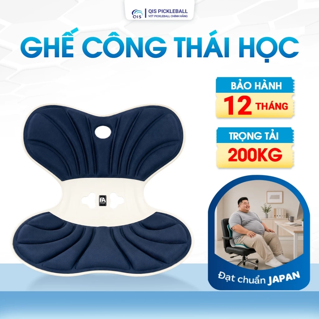 Ghế Tựa Lưng Công Thái Học FA Bản Nâng Cấp - Chống Gù, Chỉnh Dáng Cho Người Bigsize