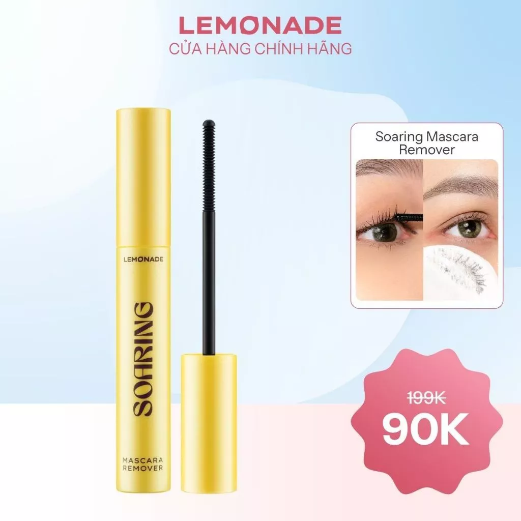 Tẩy trang mi sạch dịu không cay mắt LEMONADE Soaring Mascara Remover 6ml