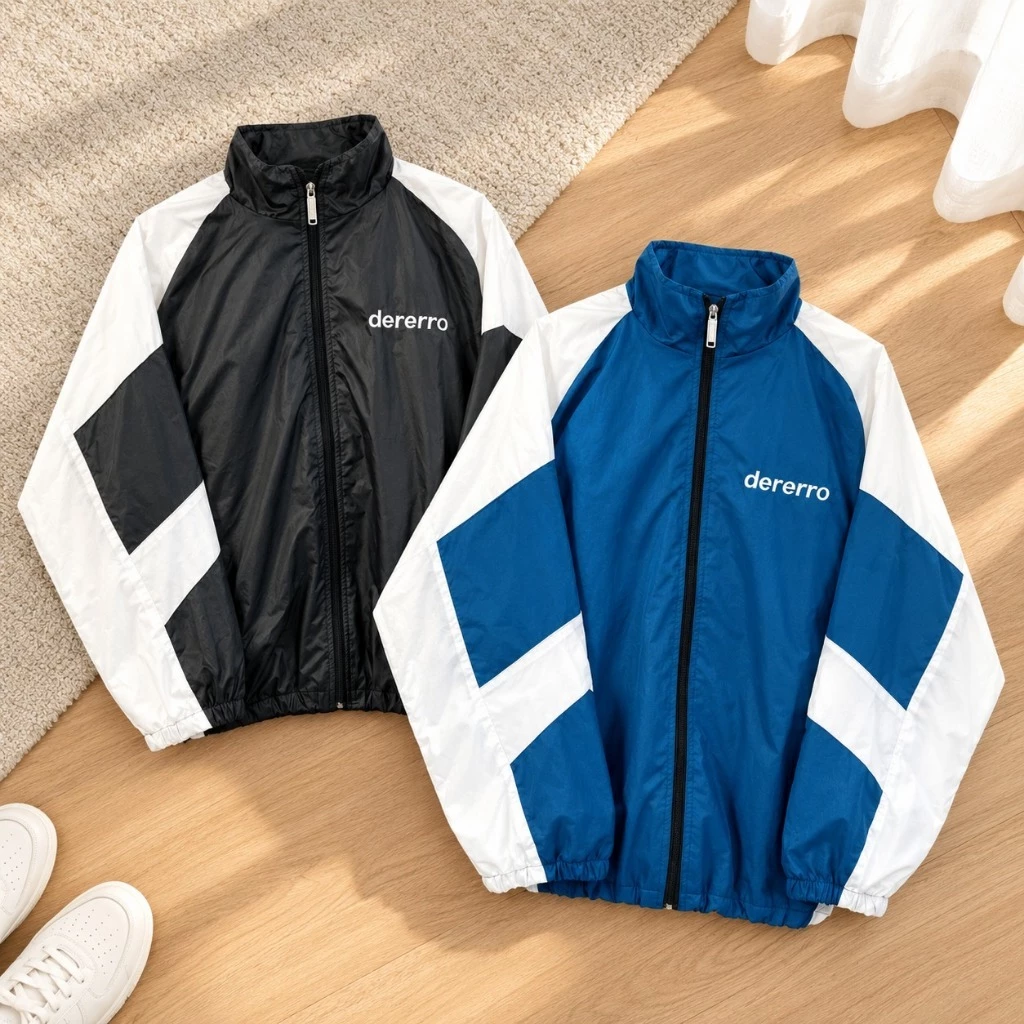 Áo Khoác Gió 2 Lớp Nam Nữ TOMANO Khóa Kéo Bo Chun Vải Dù Form Rộng Unisex Chống Nắng Cản Gió - KGY06