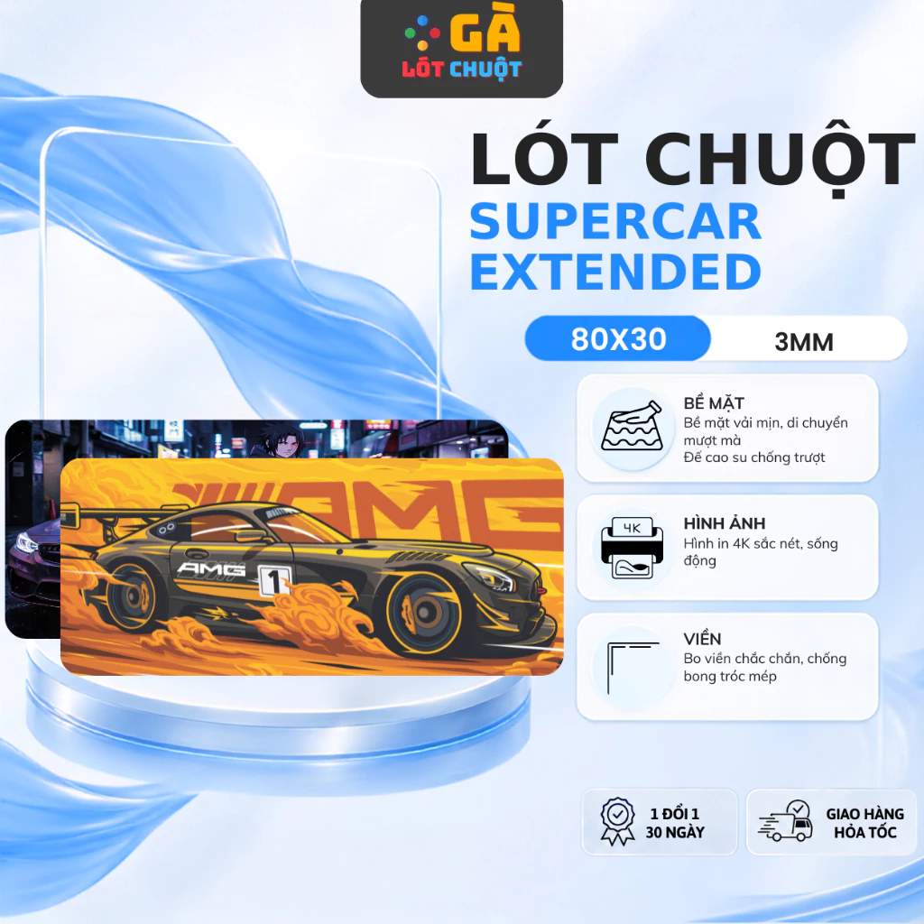 Lót Chuột 90×40cm Loại Dày 3mm – Siêu Rộng, Trải Bàn Máy Tính Gaming, In Họa Tiết Full Màn, Độ Bền Cao, Trơn Mượt
