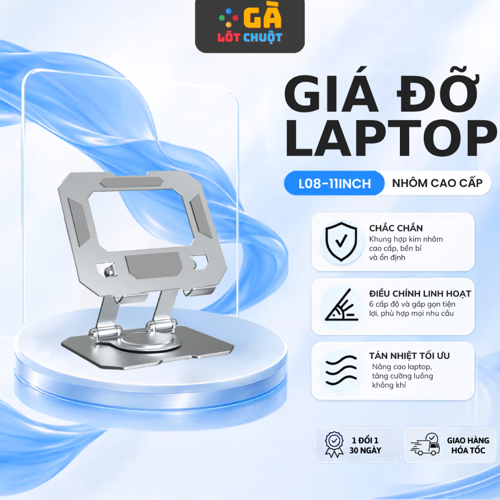 Giá đỡ máy tính bảng bằng kim loại có thể tùy chỉnh nhiều mức độ cao,thiết kế chân xoay 360 tiện dùng