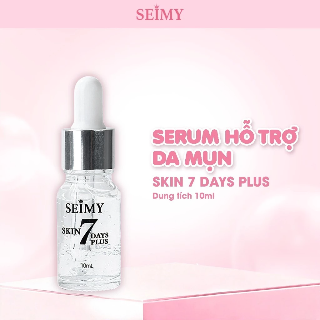 Serum hỗ trợ da mụn thâm Seimy - Skin 7 Days Plus - 10ml
