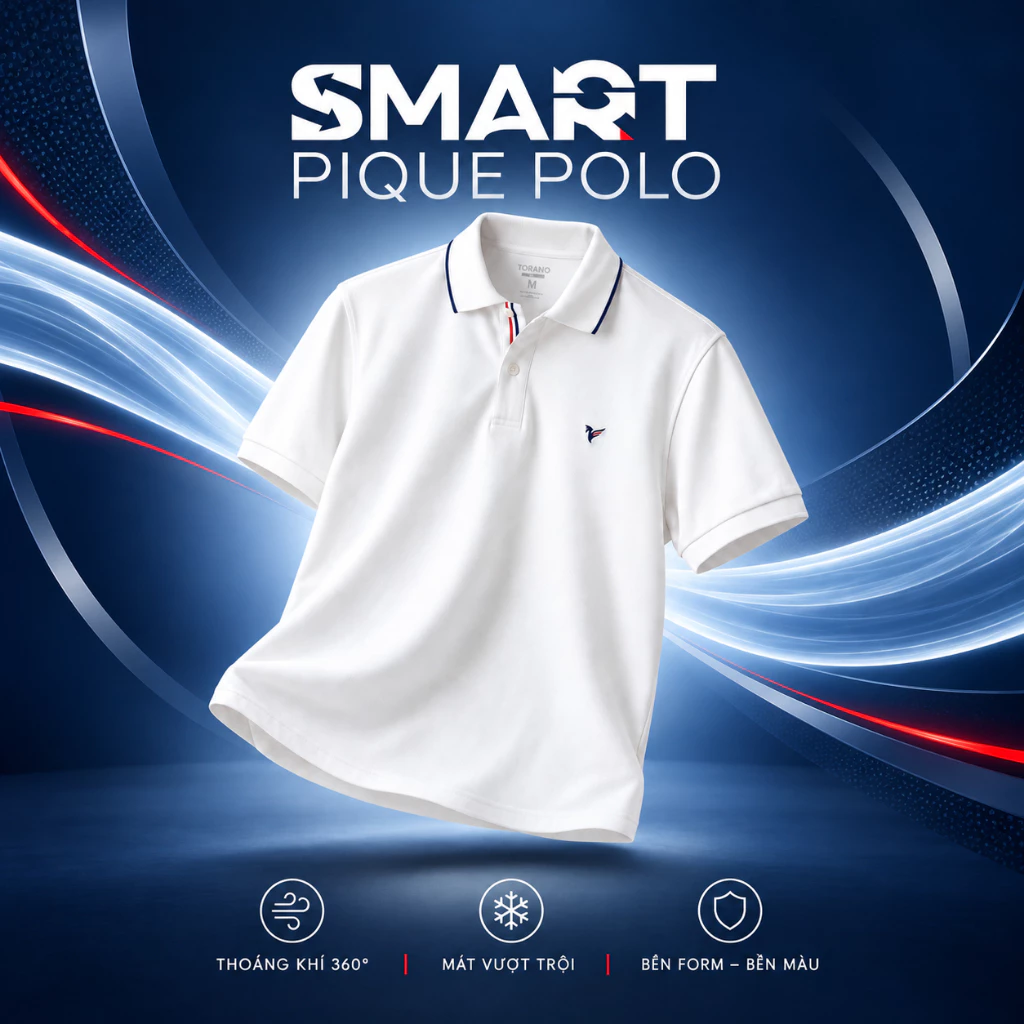 Áo polo nam TORANO ROBERT POLO vải thế hệ mới, có cổ, nhiều màu, thoáng khí ,thanh lịch, sang trọng GSTP048