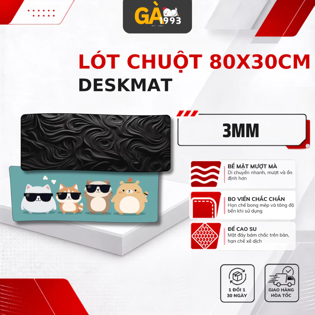 Lót Chuột Bàn Máy Tính Dày 80×30 – Mặt Lụa Mịn, In HD Sắc Nét, Mẫu Siêu Đẹp, Mẫu Được Ưa Chuộng, Hot Trend