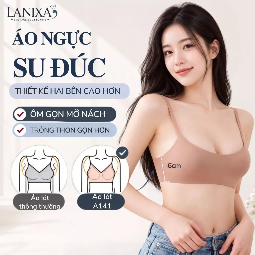 [Loại 1] Áo ngực su cao cấp mỏng nhẹ ôm nâng đỡ ngực chống chảy xệ- Áo lót ngực mềm mại co giãn