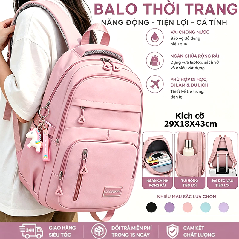 Balo nữ balo laptop balo du lịch balo chống nước balo thời trang phiên bản Hàn Quốc balo #B8705