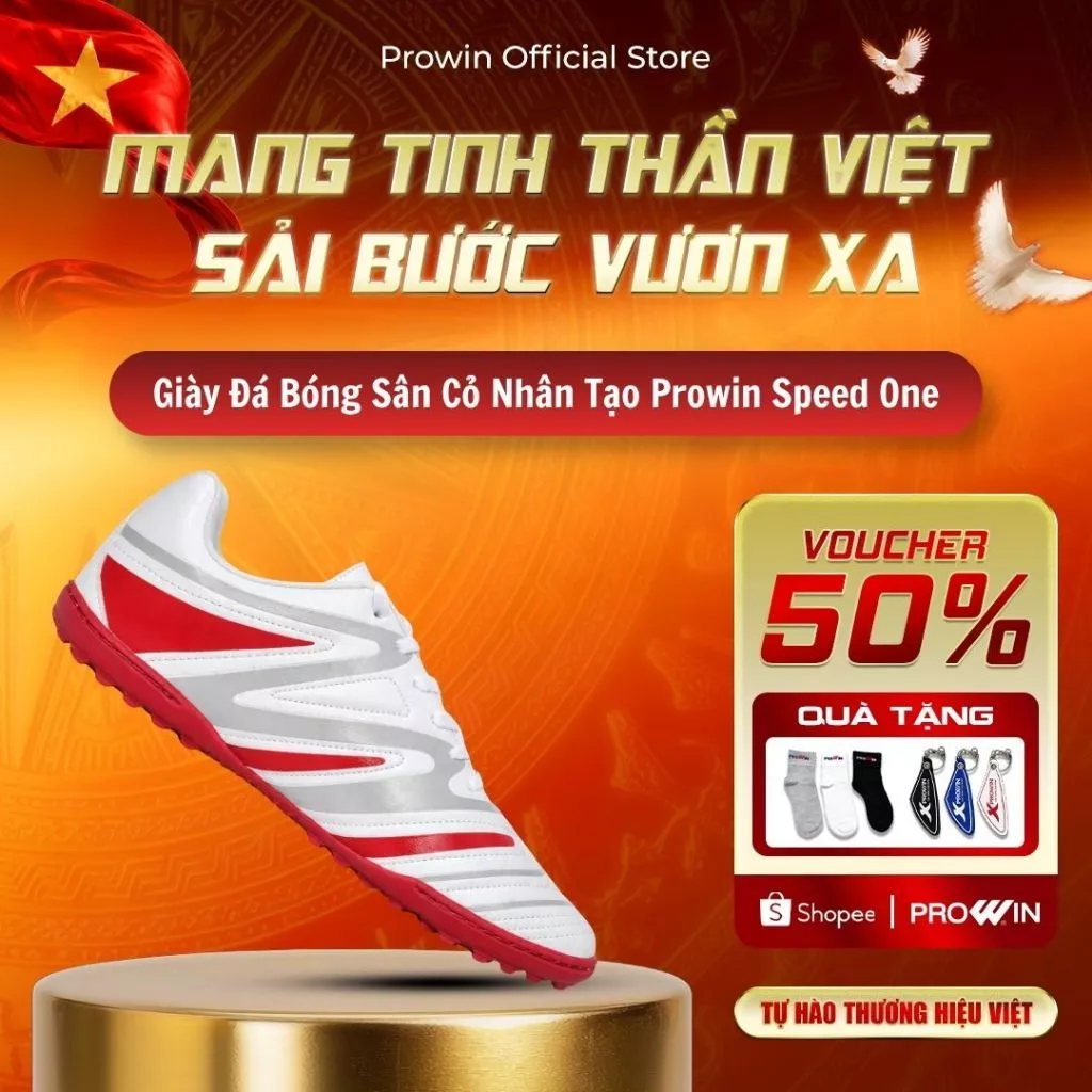 [Sản Phẩm Mới] Prowin SPEED ONE (BIG SIZE 45-48)- Giày đá bóng sân cỏ nhân tạo - NHẸ CHÂN – BỨT TỐC – CHÁY MỌI TRẬN ĐẤU