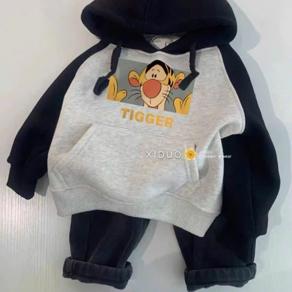 [8–22kg]-COMIMO Áo Nỉ Có Mũ Cho Bé Trai Bé Gái | Áo Hoodie Trẻ Em Nỉ Bông Mềm Mại họa tiết xinh xắn