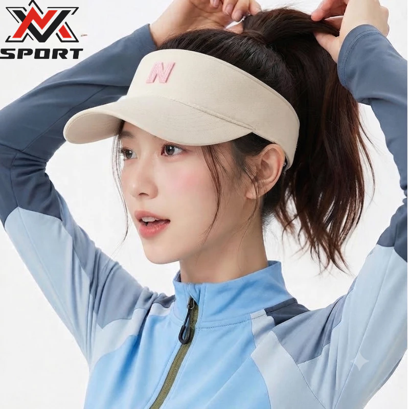 Nón Thể Thao Hở Vành Chống Tia UV - Mũ Chống Nắng Ngoài Trời Cho Nữ Tóc Dài Chạy Marathon, Treking, Picnic [K242]