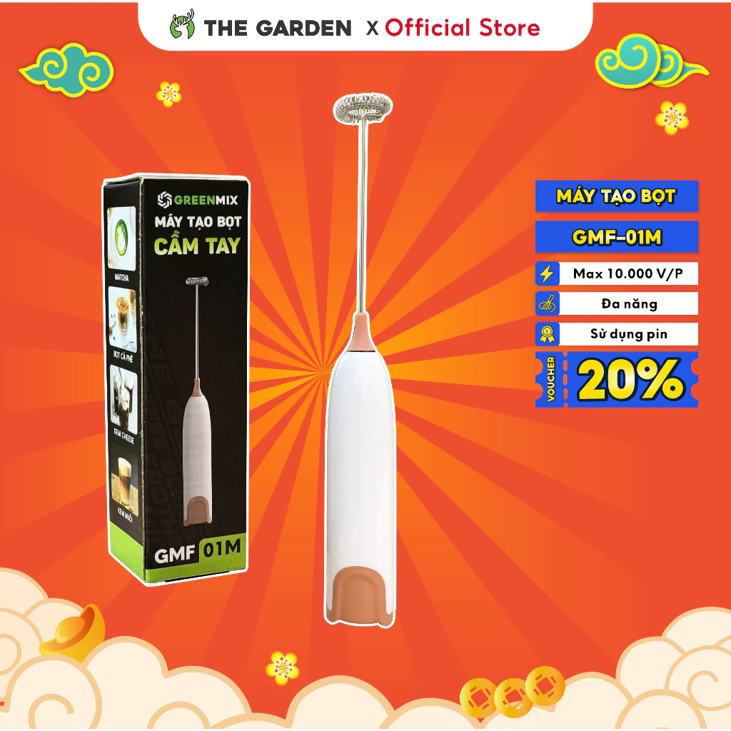 Máy tạo bọt cafe cầm tay GREENMIX