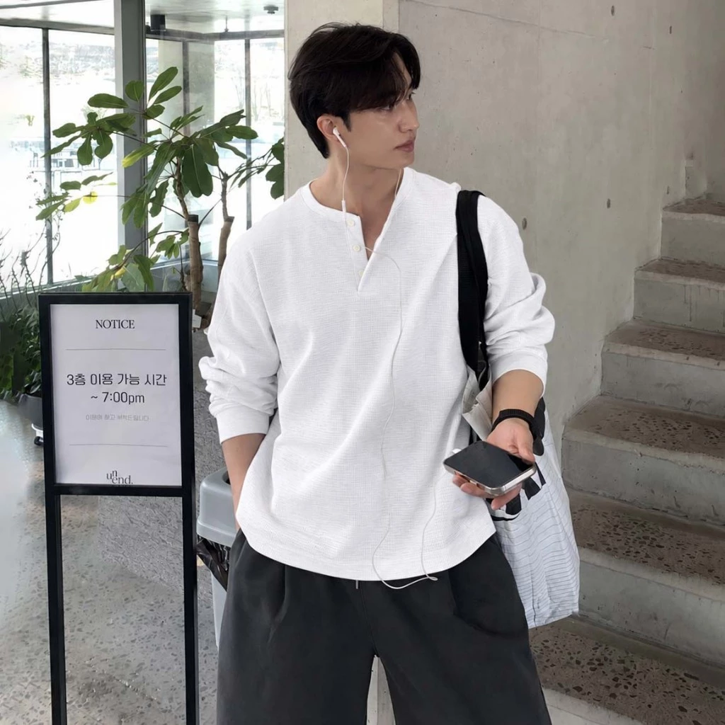 Áo Nỉ Thun Chất Cotton Tổ Ong Cao Cấp Vesca Vải Dày Dặn Form Đẹp Áo Dài Tay Thu Đông N47