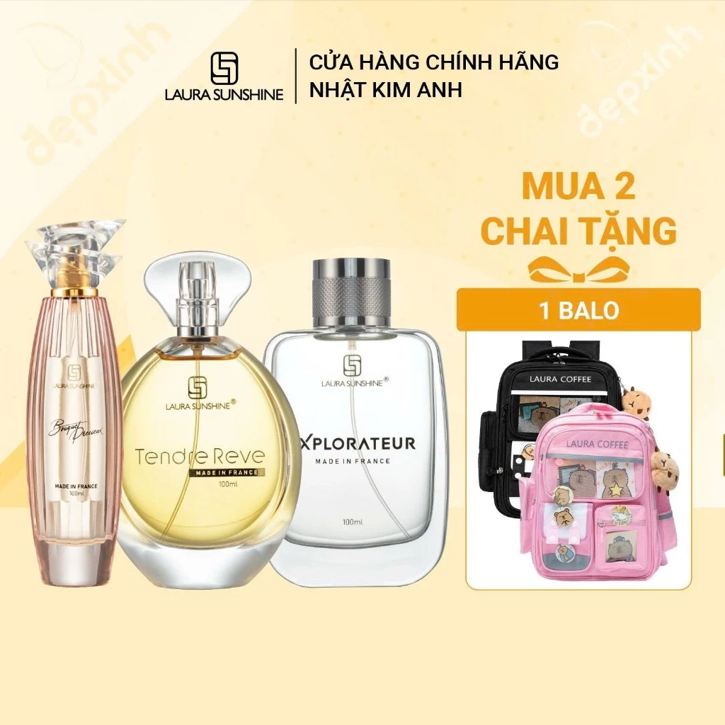 [TẶNG QUÀ] Combo nước hoa Laura Sunshine 100ml