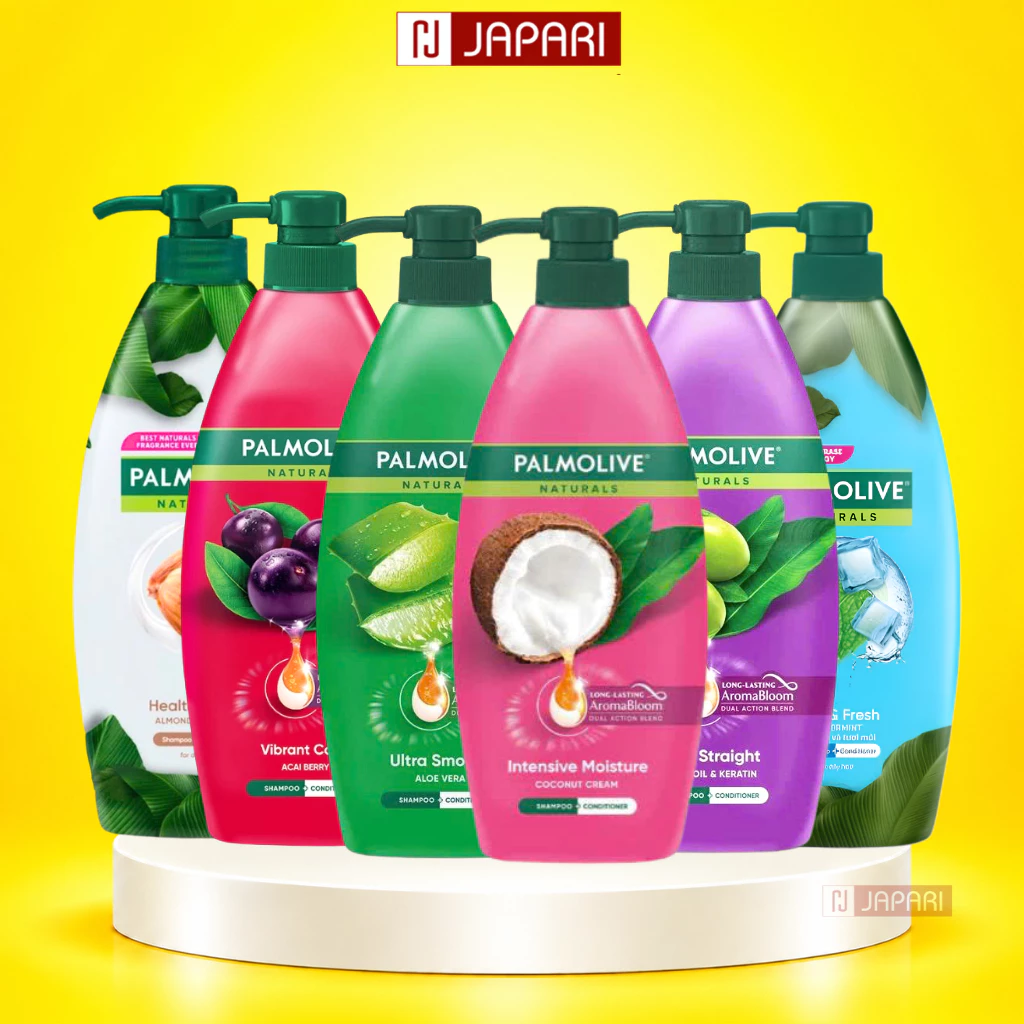 Dầu Gội Palmolive CHÍNH HÃNG -Dầu Gội Đầu 2in1 Gội Xả  Dưỡng Tóc Chiết Xuất Thiên Nhiên Sữa Dừa Olive Japari