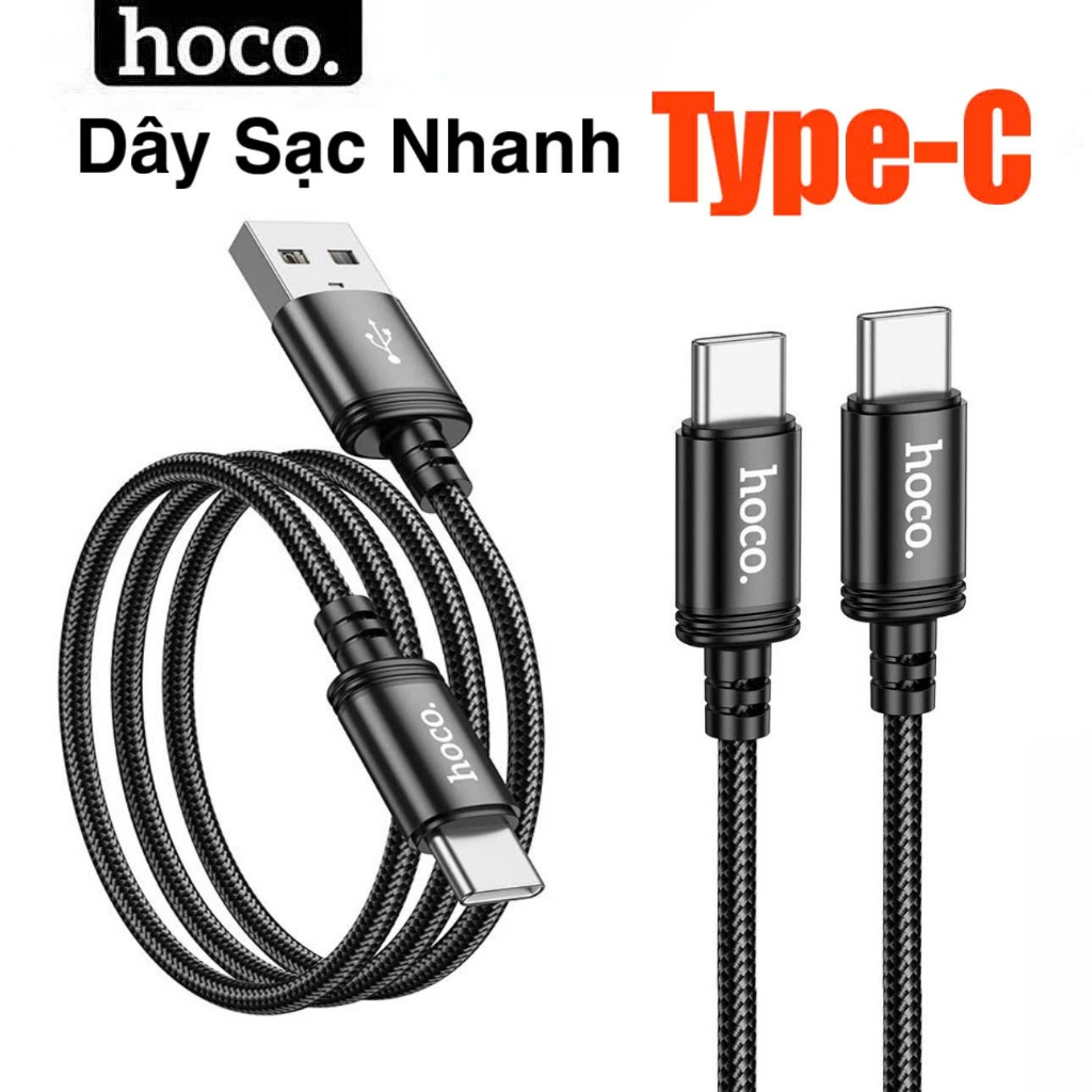 Dây sạc nhanh samsung xiaomi oppo ... andoird HOCO cáp sạc type c cổng usb và…