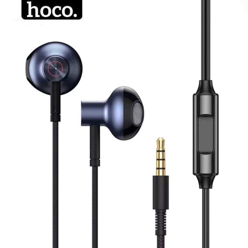 Tai nghe nhét tai chính hãng hoco có dây h19 6d Jack 3.5mm Có Micro Âm Thanh stereo Sống Động