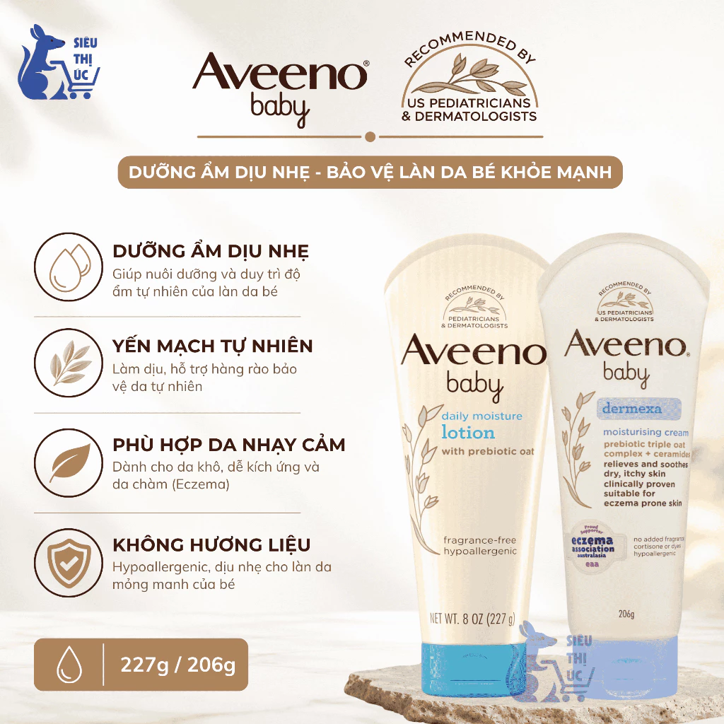 Sữa Dưỡng Thể Cho Bé Aveeno