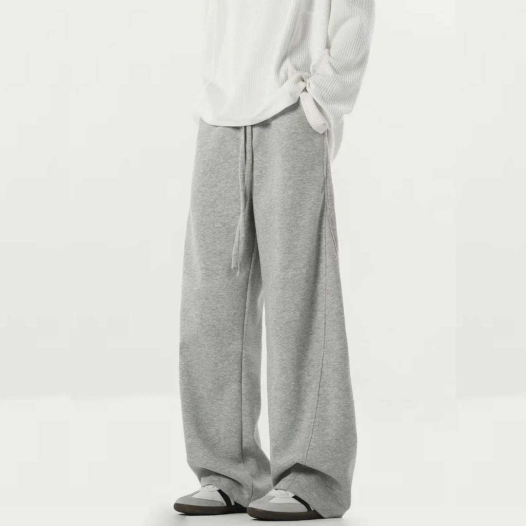 Quần Nỉ Ống Rộng Nam Nữ Unisex WIDE LEG Chất Nỉ 2 Da, Quần Dài Dây Rút Phong Cách Basic