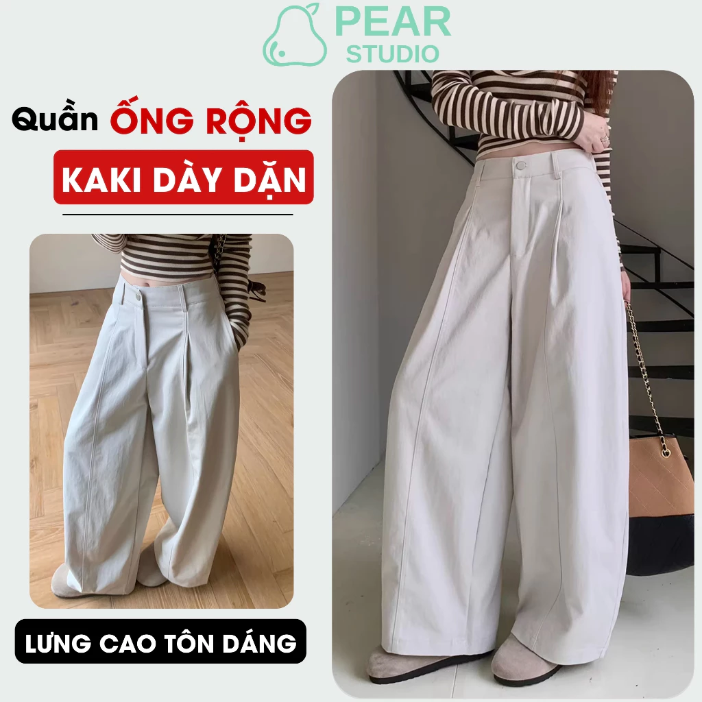[ HOTTREND ] Quần Ống Rộng Cạp Cao Tôn Dáng Nữ - Quần Jean Suông Chất Vải Cao Cấp Dày Dặn Q30