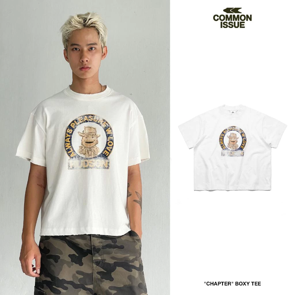[DEAL MỞ BÁN] Áo Thun Form Boxy "CHAPTER” Chất Vải Cotton Premium 2 Chiều 240gsm Hiệu Ứng Mài Rách | Common Issue