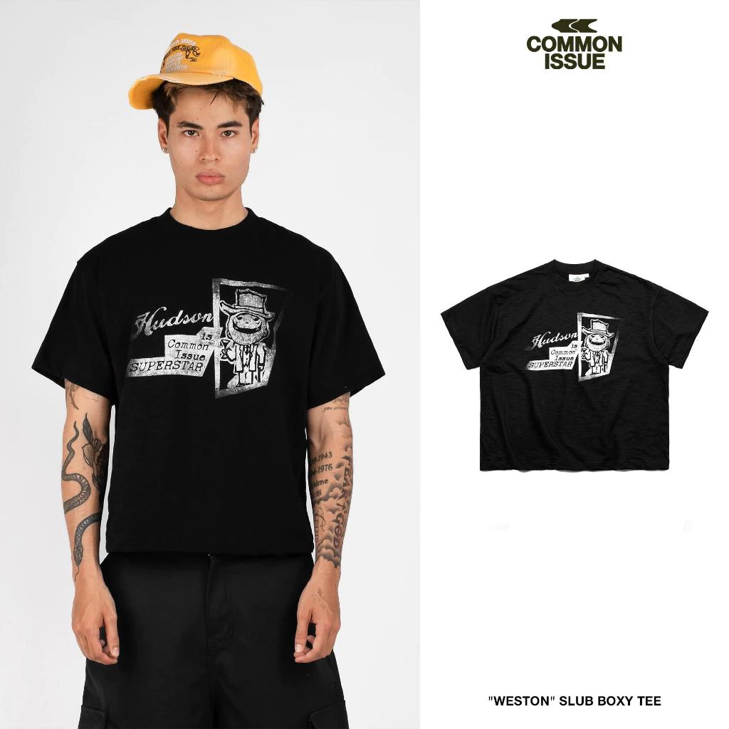 [DEAL MỞ BÁN] Áo Thun Form Boxy "WESTON” Chất Vải Slub 240gsm Unisex Nam Nữ | Common Issue