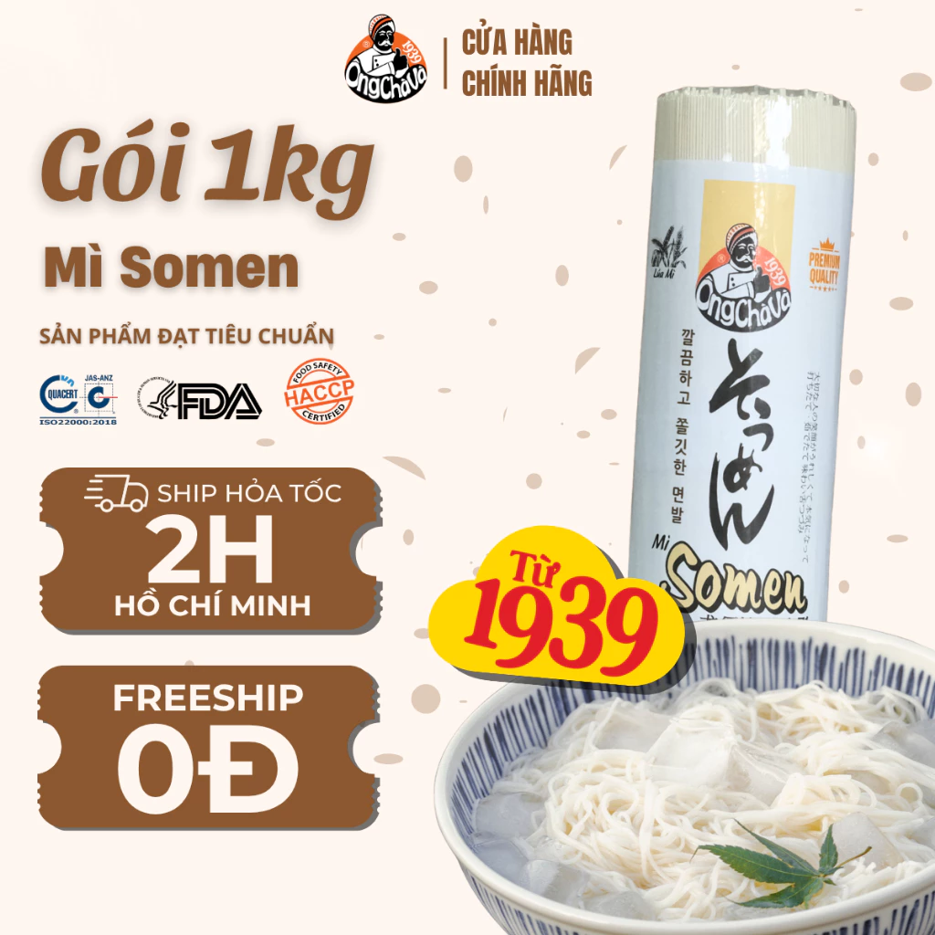 Mì Somen Khô thương hiệu Ông Chà Và 1kg – Hàng Chính Hãng