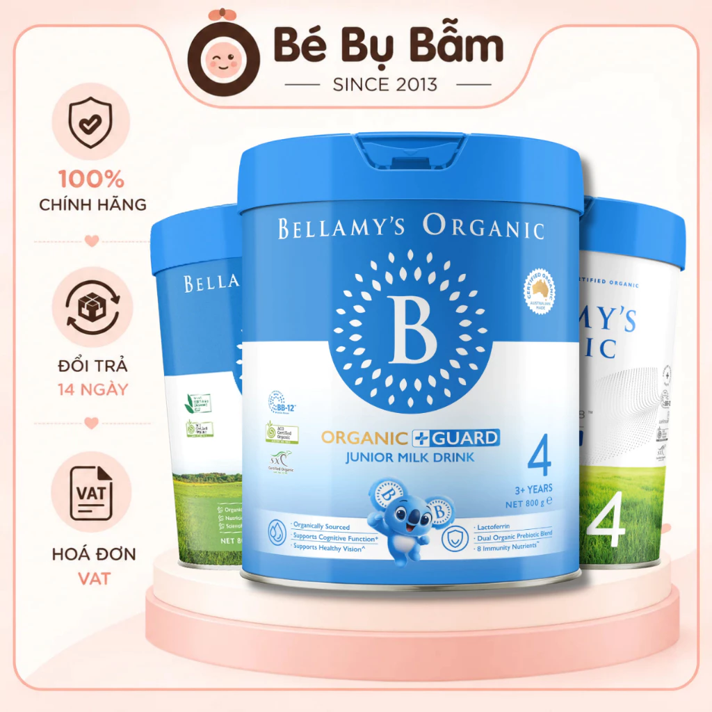 🥛 Sữa Bellamy's Organic Classic, Omni Pure Lactoferrin, A2, Guard Chính Hãng Úc Số 1, 2, 3, 4