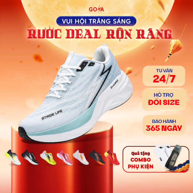Giày Thể Thao Chạy Bộ Thời Trang GOYA STRIDES 3 Năm 2026 8 - Siêu Êm, Thoáng Khí, Thiết Kế Năng Động