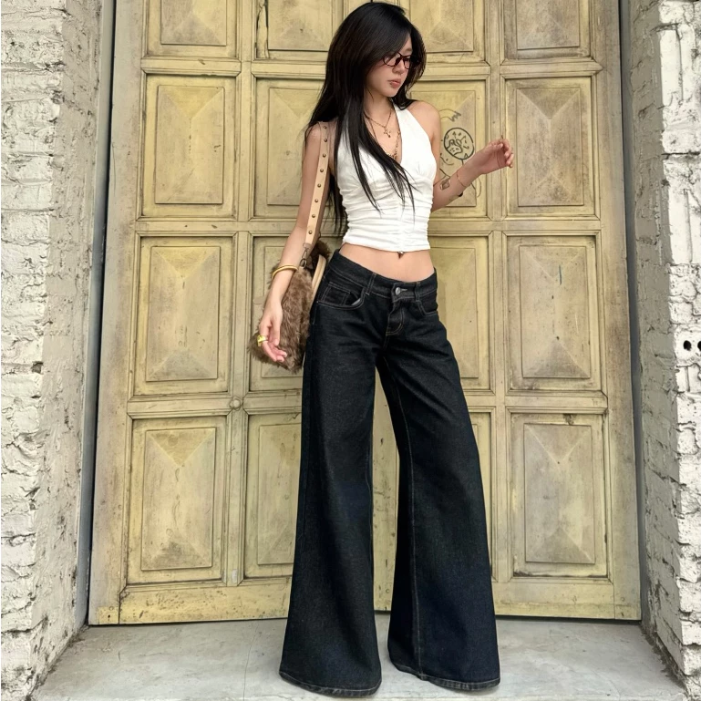 Quần Jeans TWENTI Đáy Ngắn Ống Suông Basic
